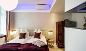Bild på Grand Superior Suite mit 2 Schlafzimmern, 2 Badezimmern, Wohn-/ Essbereich und Küche