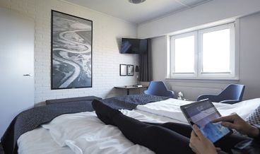 Bild på Standardrum - 1 kingsize-säng - tillgänglighetsanpassat - utsikt mot staden