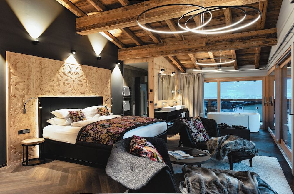 Bild på Penthouse - bastu - utsikt mot bergen (Suite - Bergfeuer)