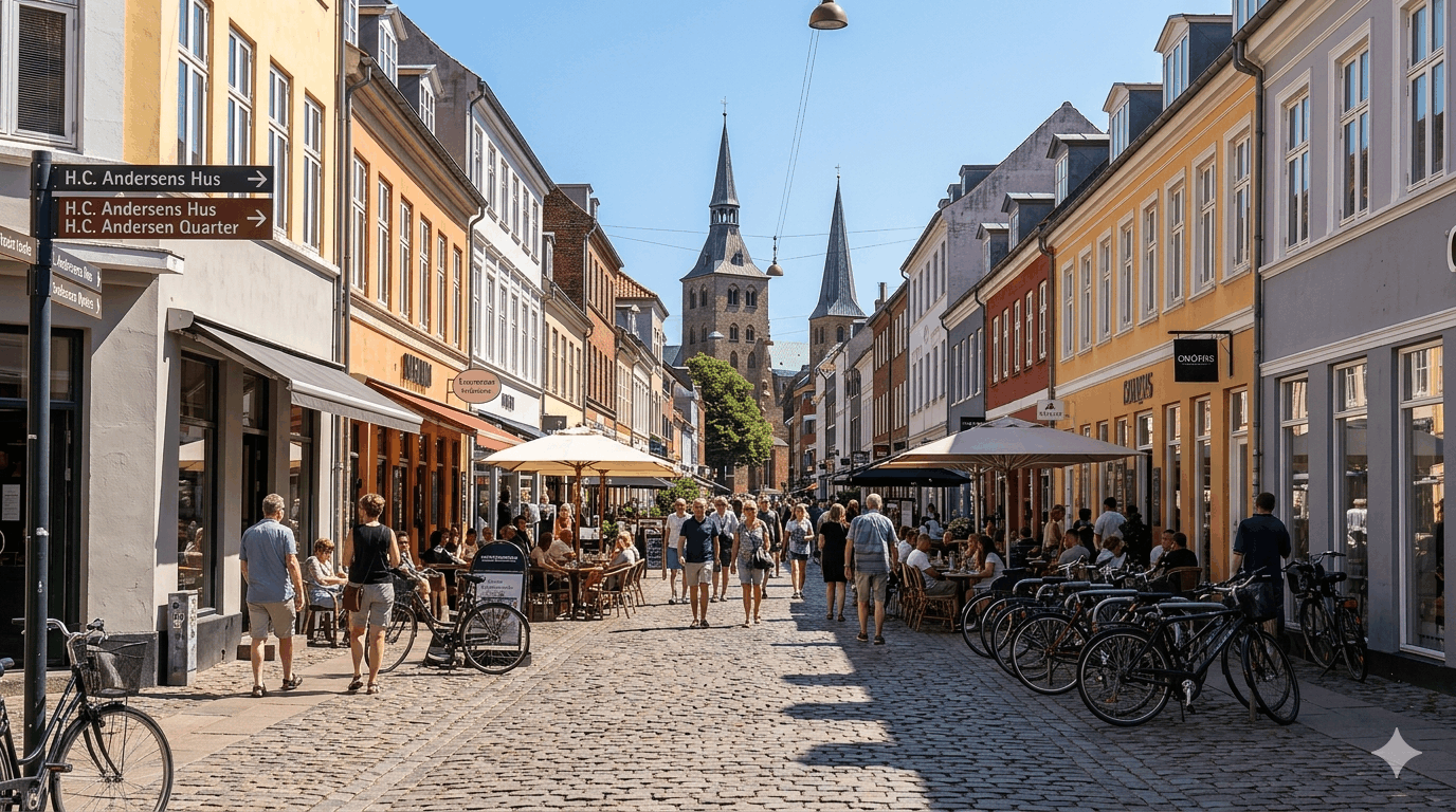 Populära städer och destinationer i Danmark